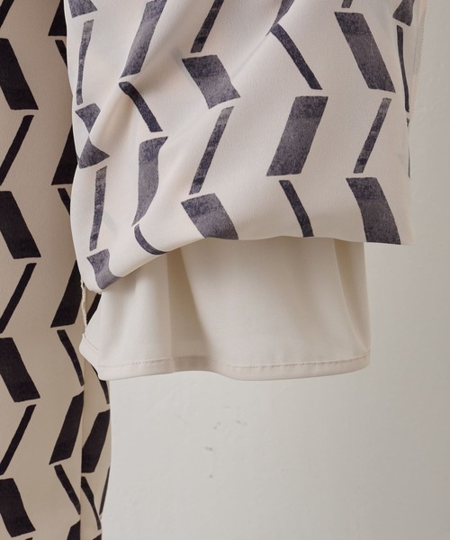 BEARDSLEY（ビアズリー）の「幾何プリント イージーパンツ（その他パンツ・レディース・グレー・FREE）」の18枚目の写真