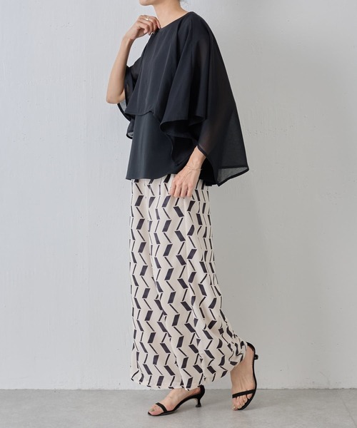 BEARDSLEY（ビアズリー）の「幾何プリント イージーパンツ（その他パンツ・レディース・グレー・FREE）」の3枚目の写真