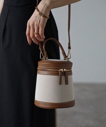 Bonjour Sagan | バイカラーバケツバッグ(ハンドバッグ)