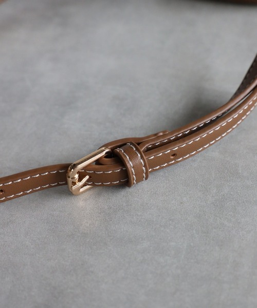 Bonjour Sagan（ボンジュールサガン）の「バイカラーバケツバッグ（ハンドバッグ・レディース・ブラック/ブラウン・FREE）」の4枚目の写真