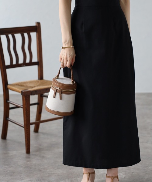 Bonjour Sagan（ボンジュールサガン）の「バイカラーバケツバッグ（ハンドバッグ・レディース・ブラック/ブラウン・FREE）」の9枚目の写真