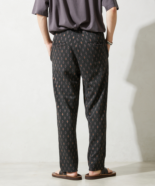 JOURNAL STANDARD relume（ジャーナルスタンダード　レリューム）の「ダイヤリーフ ジャガードジャージーパンツ（その他パンツ・メンズ・ブラック/ボルドー・MEDIUM/LARGE/SMALL）」の18枚目の写真