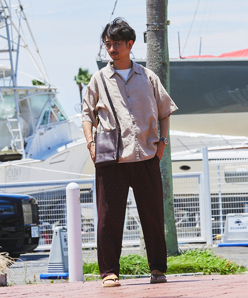 JOURNAL STANDARD relume（ジャーナルスタンダード　レリューム）の「ダイヤリーフ ジャガードジャージーパンツ（その他パンツ・メンズ・ブラック/ボルドー・MEDIUM/LARGE/SMALL）」の22枚目の写真