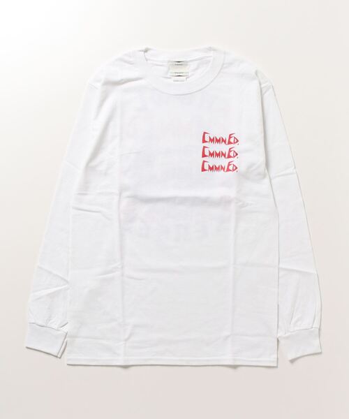 COMMON EDUCATION（コモンエデュケーション）の「COMMON EDUCATION -  HOWL L/S TEE（Tシャツ/カットソー・メンズ・レッド/ホワイト・SMALL/LARGE/MEDIUM）」の2枚目の写真