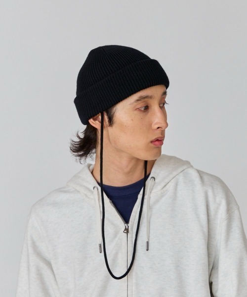 OVERRIDE（オーバーライド）の「OVERRIDE  NECK CORD LOW WATCH / オーバーライド（ニットキャップ/ビーニー・メンズ・キャメル/グレー/グリーン/ブラック・57~59cm）」の5枚目の写真