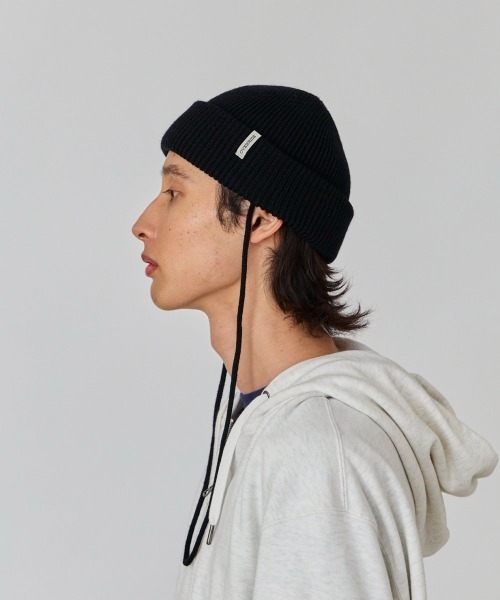 OVERRIDE（オーバーライド）の「OVERRIDE  NECK CORD LOW WATCH / オーバーライド（ニットキャップ/ビーニー・メンズ・キャメル/グレー/グリーン/ブラック・57~59cm）」の6枚目の写真