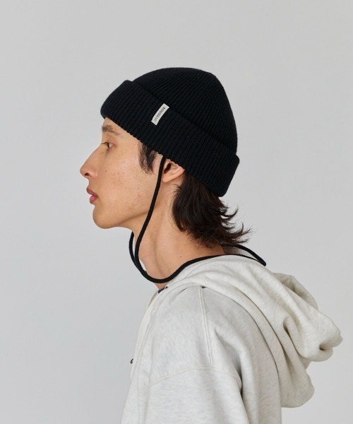 OVERRIDE（オーバーライド）の「OVERRIDE  NECK CORD LOW WATCH / オーバーライド（ニットキャップ/ビーニー・メンズ・キャメル/グレー/グリーン/ブラック・57~59cm）」の10枚目の写真