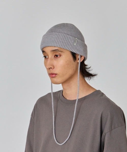 OVERRIDE（オーバーライド）の「OVERRIDE  NECK CORD LOW WATCH / オーバーライド（ニットキャップ/ビーニー・メンズ・キャメル/グレー/グリーン/ブラック・57~59cm）」の16枚目の写真