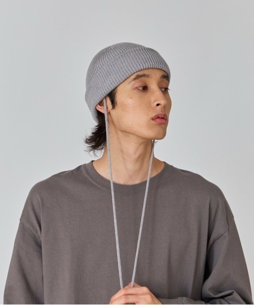 OVERRIDE（オーバーライド）の「OVERRIDE  NECK CORD LOW WATCH / オーバーライド（ニットキャップ/ビーニー・メンズ・キャメル/グレー/グリーン/ブラック・57~59cm）」の17枚目の写真