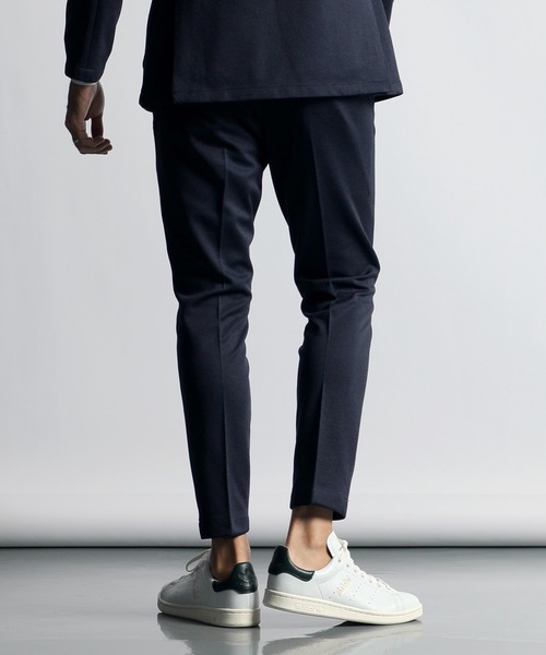 The DUFFER of ST.GEORGE（ザダファーオブセントジョージ）の「SET UP EASY TROUSERS：セットアップ ノータック イージースラックス（スラックス・メンズ・ネイビー・MEDIUM/LARGE/X-LARGE）」の3枚目の写真