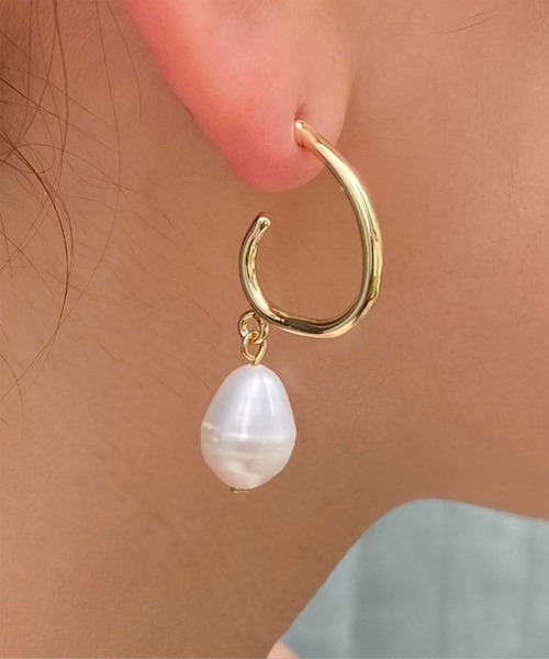 titivate（ティティベイト）の「ﾊﾟｰﾙﾌｰﾌﾟﾋﾟｱｽ（ピアス（両耳用）・レディース・シルバー/ゴールド・FREE）」の12枚目の写真