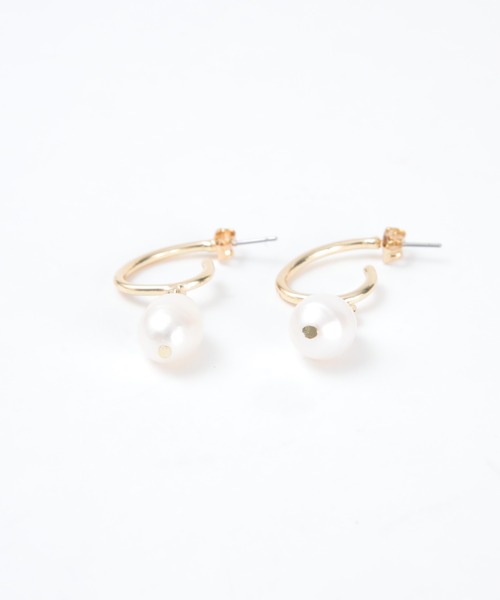 titivate（ティティベイト）の「ﾊﾟｰﾙﾌｰﾌﾟﾋﾟｱｽ（ピアス（両耳用）・レディース・シルバー/ゴールド・FREE）」の3枚目の写真