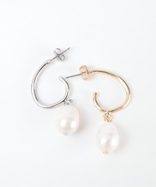 titivate（ティティベイト）の「ﾊﾟｰﾙﾌｰﾌﾟﾋﾟｱｽ（ピアス（両耳用）・レディース・シルバー/ゴールド・FREE）」の6枚目の写真