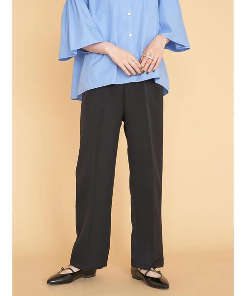 AMERICAN HOLIC(アメリカンホリック)の「ウエストイージーストレートパンツ(その他パンツ・レディース・チェック/ブラック系その他/杢グレー/ブラック・S/M/L)」の6枚目の写真