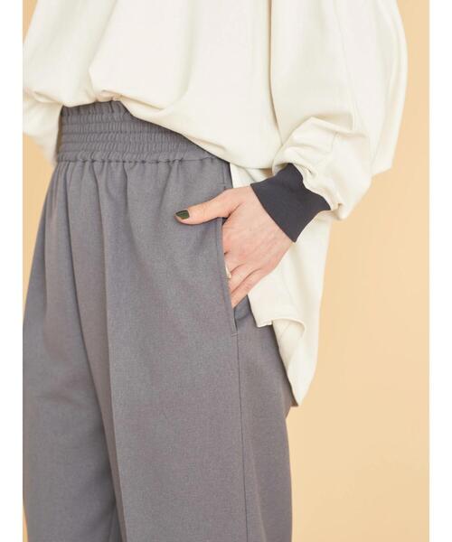 AMERICAN HOLIC(アメリカンホリック)の「ウエストイージーストレートパンツ(その他パンツ・レディース・チェック/ブラック系その他/杢グレー/ブラック・S/M/L)」の17枚目の写真