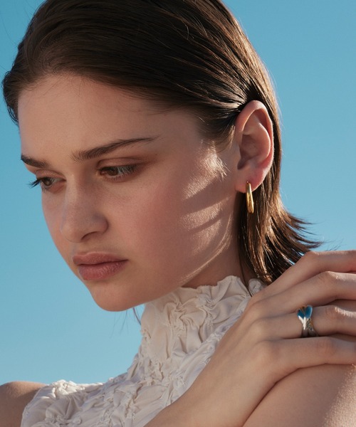 CENE（セネ）の「【CENE】セネ/ボリュームフープピアス（ピアス（両耳用）・レディース・ゴールド/シルバー・FREE）」の5枚目の写真