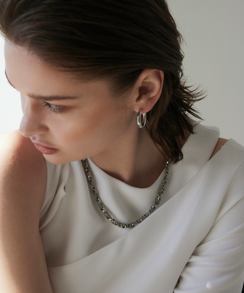 CENE（セネ）の「【CENE】セネ/ボリュームフープピアス（ピアス（両耳用）・レディース・ゴールド/シルバー・FREE）」の12枚目の写真