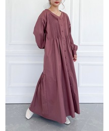 jumelle（ジュメロ）の「【360度可愛い,低身長~高身長】シャークスキンピンタックOP（ワンピース）」