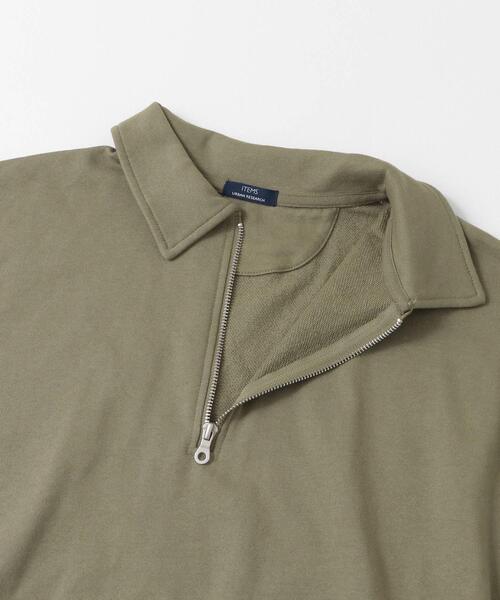 ITEMS URBANRESEARCH（アイテムズ アーバンリサーチ）の「ハーフジップ スウェットプルオーバー（スウェット・メンズ・カーキ/ブラック/オフホワイト/グレー・MEDIUM/LARGE）」の12枚目の写真