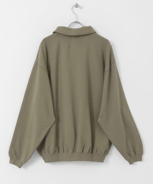 ITEMS URBANRESEARCH（アイテムズ アーバンリサーチ）の「ハーフジップ スウェットプルオーバー（スウェット・メンズ・カーキ/ブラック/オフホワイト/グレー・MEDIUM/LARGE）」の14枚目の写真