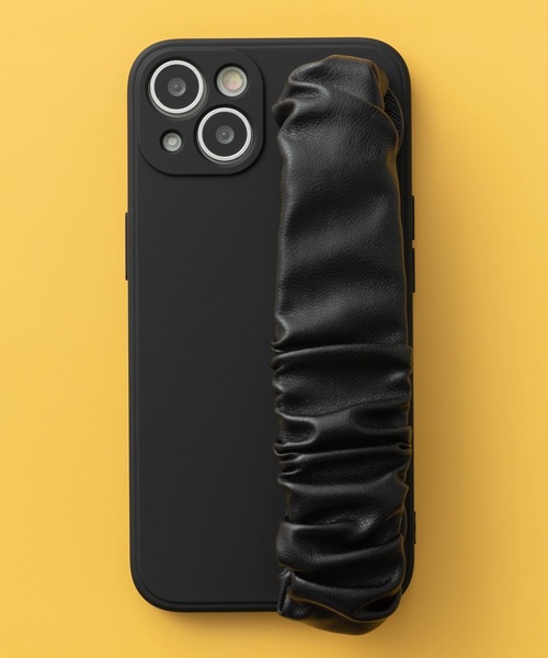 iPhoneケース カバー PUレザー シュシュハンドル付き se 11 12