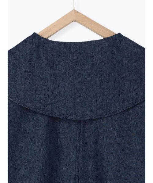 ehka sopo（エヘカソポ）の「デニムビッグ襟ブラウス（シャツ/ブラウス・レディース・ネイビー/サックスブルー/ブラック・F）」の12枚目の写真