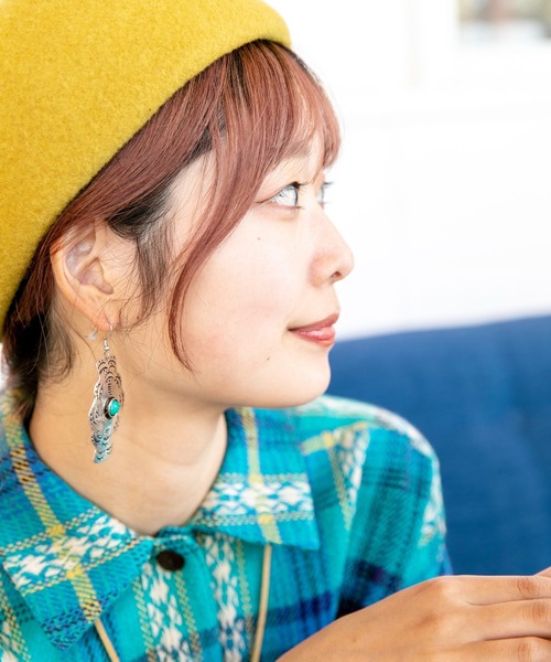 チャイハネ（チャイハネ）の「【チャイハネ】バックルコンチョピアス（ピアス（両耳用）・レディース・シルバー/ゴールド・FREE）」の4枚目の写真