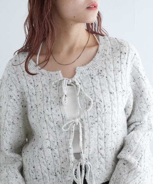 w closet（ダブルクローゼット）の「カラーネップケーブル前リボン