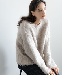 LAKOLE | 3ゲージシャギーニットプルオーバー /  981215(ニット/セーター)