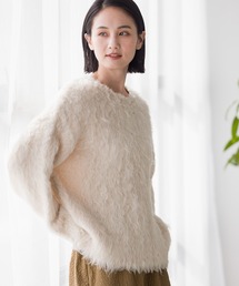 LAKOLE | 3ゲージシャギーニットプルオーバー /  981215(ニット/セーター)