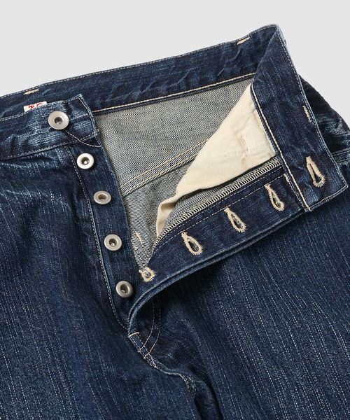 PORTER CLASSIC(ポータークラシック)の「STEINBECK DENIM PANTS(デニムパンツ・メンズ・ネイビー・L/M)」の6枚目の写真