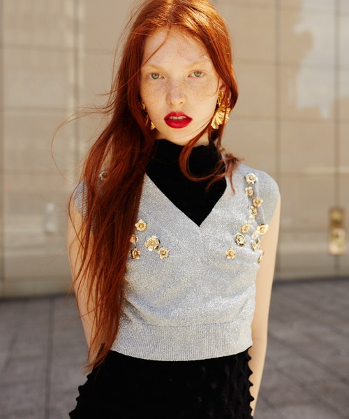 OPEN SESAME CLUB ジレ OPEN SESAME CLUB（オープンセサミクラブ）の「jewel vest（ベスト