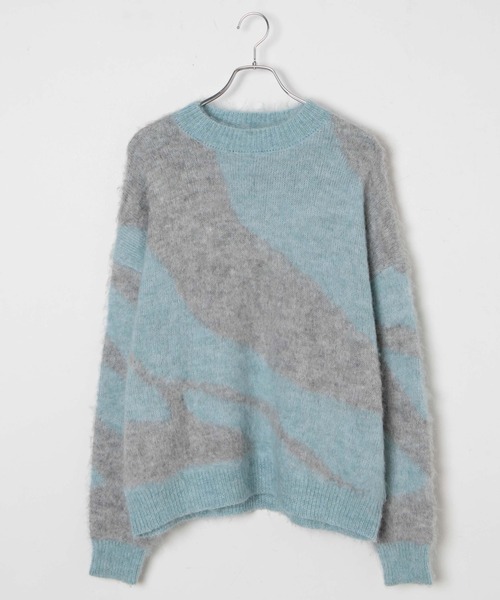 WEGO（ウィゴー）の「WEGO/ガラニットプルオーバー（ニット/セーター・レディース・サックスブルー/ブラック・FREE）」の18枚目の写真