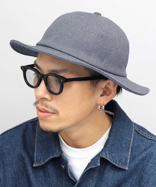 日本製 ホップサック フラット ミドルブリム つば広 メトロハット（ハット）｜Mr.COVER（ミスターカバー）