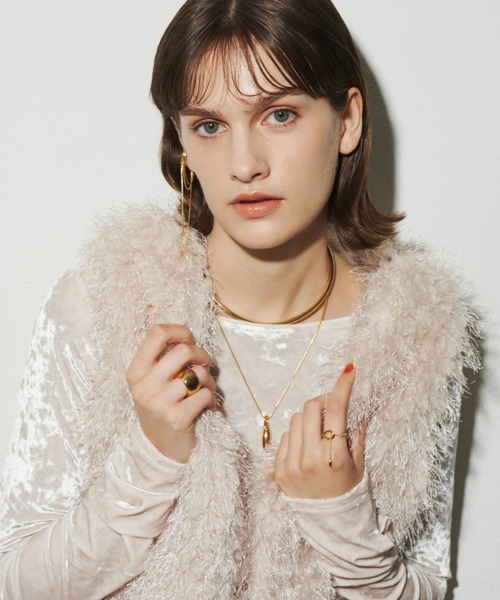 loni（ロニ）の「【金属アレルギー対応】Seed asymmetry ring/アシンメトリーリング（リング・レディース・ゴールド/シルバー/その他・#13/#11）」の10枚目の写真