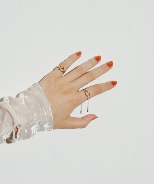 loni（ロニ）の「【金属アレルギー対応】Seed asymmetry ring/アシンメトリーリング（リング・レディース・ゴールド/シルバー/その他・#13/#11）」の11枚目の写真