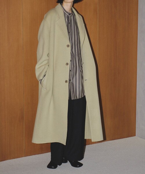 TODAYFUL（トゥデイフル）の「【TODAYFUL/トゥデイフル】ストライプオーバーシャツ（シャツ/ブラウス・レディース・ダークグレー/ホワイト・FREE）」の12枚目の写真