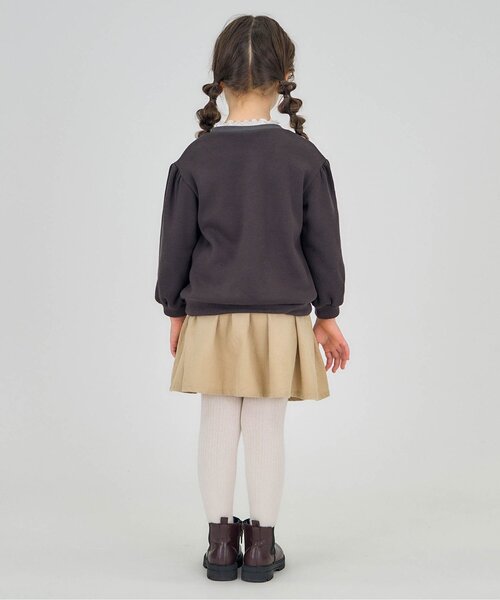 apres les cours（アプレレクール）の「インパンツ付きあったかギャザースカート（スカート・キッズ・ベージュ/ラベンダー/レッド/ブラック・110/120/140/90/100/130/80）」の17枚目の写真