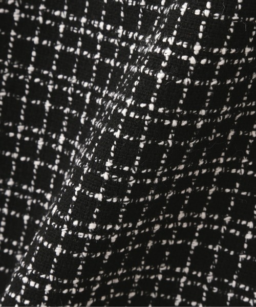 N.（N. Natural Beauty Basic）（エヌエヌナチュラルビューティーベーシック）の「◆ツイードセットアップ（ワンピース・レディース・ブラック/チェック・MEDIUM）」の3枚目の写真