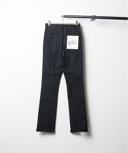 CIMARRON(シマロン)の「『CIMARRON JEANS』 FIT FLARE PANTS(デニムパンツ・レディース・オレンジ/インディゴブルー/グレイッシュベージュ/ブラック・25/24/26)」の6枚目の写真