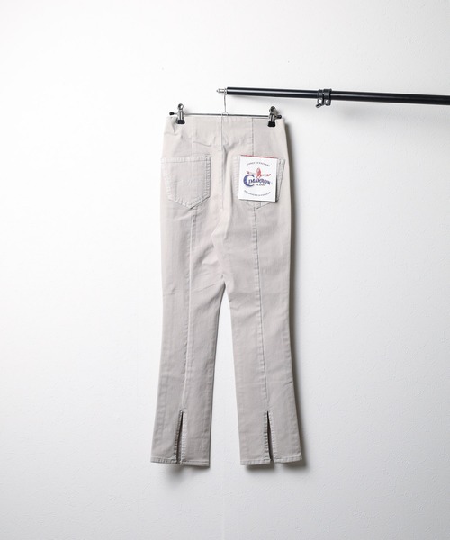CIMARRON(シマロン)の「『CIMARRON JEANS』 FIT FLARE PANTS(デニムパンツ・レディース・オレンジ/インディゴブルー/グレイッシュベージュ/ブラック・25/24/26)」の7枚目の写真