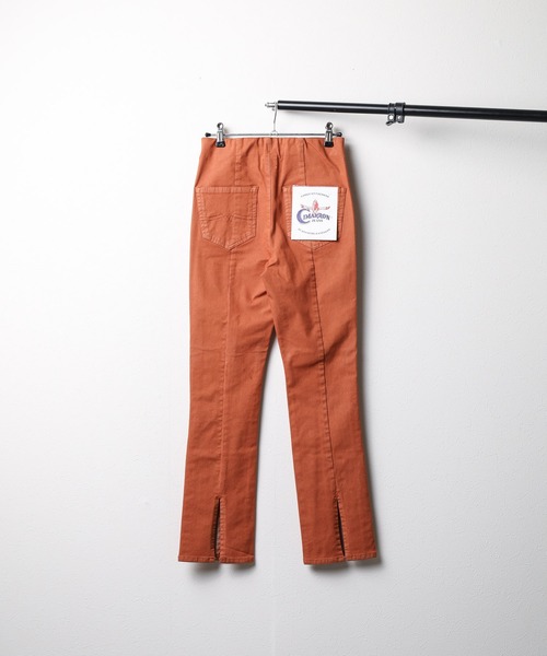 CIMARRON(シマロン)の「『CIMARRON JEANS』 FIT FLARE PANTS(デニムパンツ・レディース・オレンジ/インディゴブルー/グレイッシュベージュ/ブラック・25/24/26)」の8枚目の写真