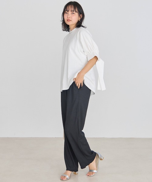 LAVEANGE（ラビアンジェ）の「楊柳カットソーイージーパンツ（その他パンツ・レディース・ブルー/ブラック/ブラウン/ピンク/ネイビー/グリーン・3L/LL/L/M/4L/5L）」の10枚目の写真