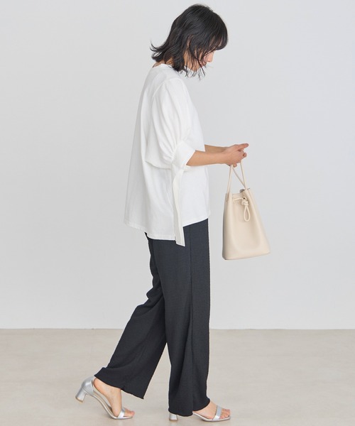 LAVEANGE（ラビアンジェ）の「楊柳カットソーイージーパンツ（その他パンツ・レディース・ブルー/ブラック/ブラウン/ピンク/ネイビー/グリーン・3L/LL/L/M/4L/5L）」の11枚目の写真