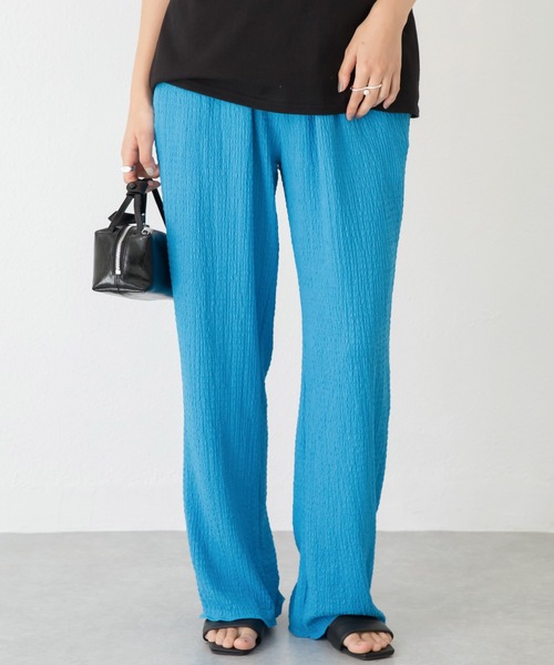 LAVEANGE（ラビアンジェ）の「楊柳カットソーイージーパンツ（その他パンツ・レディース・ブルー/ブラック/ブラウン/ピンク/ネイビー/グリーン・3L/LL/L/M/4L/5L）」の13枚目の写真