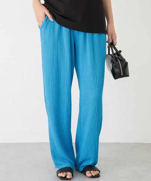 LAVEANGE（ラビアンジェ）の「楊柳カットソーイージーパンツ（その他パンツ・レディース・ブルー/ブラック/ブラウン/ピンク/ネイビー/グリーン・3L/LL/L/M/4L/5L）」の14枚目の写真