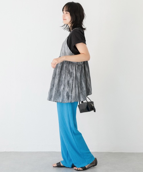LAVEANGE（ラビアンジェ）の「楊柳カットソーイージーパンツ（その他パンツ・レディース・ブルー/ブラック/ブラウン/ピンク/ネイビー/グリーン・3L/LL/L/M/4L/5L）」の17枚目の写真