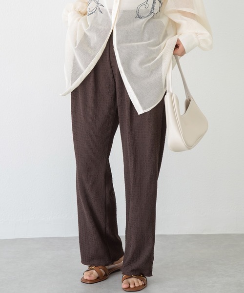 LAVEANGE（ラビアンジェ）の「楊柳カットソーイージーパンツ（その他パンツ・レディース・ブルー/ブラック/ブラウン/ピンク/ネイビー/グリーン・3L/LL/L/M/4L/5L）」の18枚目の写真