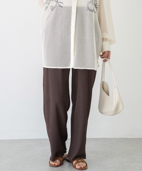 LAVEANGE（ラビアンジェ）の「楊柳カットソーイージーパンツ（その他パンツ・レディース・ブルー/ブラック/ブラウン/ピンク/ネイビー/グリーン・3L/LL/L/M/4L/5L）」の19枚目の写真