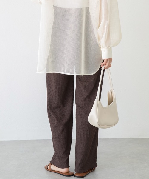 LAVEANGE（ラビアンジェ）の「楊柳カットソーイージーパンツ（その他パンツ・レディース・ブルー/ブラック/ブラウン/ピンク/ネイビー/グリーン・3L/LL/L/M/4L/5L）」の21枚目の写真